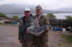 fly fishing at lough currane with Tom O'Shea
